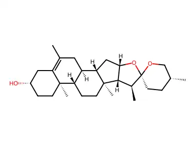6-Methylspirost-5-en-3-ol structure