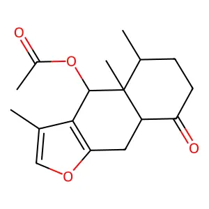 6alpha-Acetyloxy-10betaH-furanoeremophil-1-one structure
