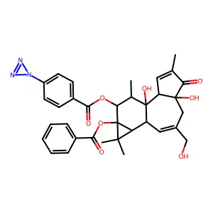 Phorbol 12-p-azidobenzoate 13-benzoate structure