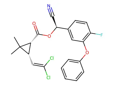 氟氯氰菊酯 structure