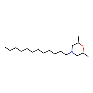 Morpholine, 4-dodecyl-2,6-dimethyl-, (2R,6R)-rel- structure