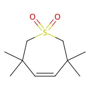 Thiepin, 2,3,6,7-tetrahydro-3,3,6,6-tetramethyl-1,1-dioxide structure