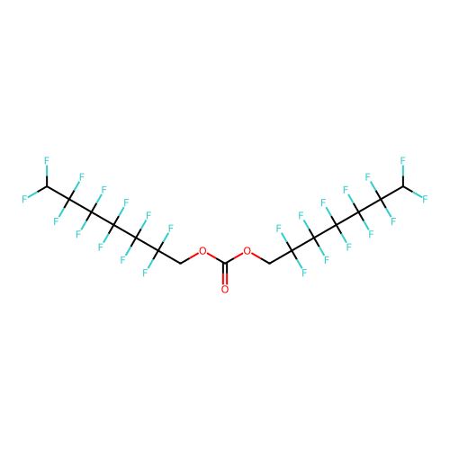 Bis(2,2,3,3,4,4,5,5,6,6,7,7-dodecafluoroheptyl) carbonate structure