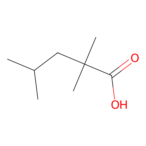 Valeric acid, 2,2,4-trimethyl- structure