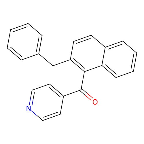 (2-Benzylnaphthalen-1-yl)(pyridin-4-yl)methanone structure