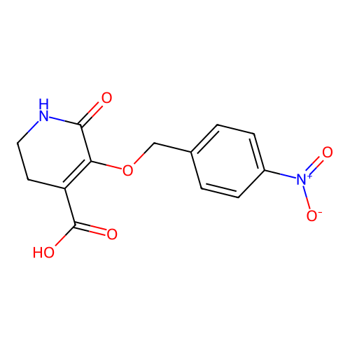 5-[(4-Nitrobenzyl)oxy]-6-oxo-1,2,3,6-tetrahydro-4-pyridinecarboxylic acid structure