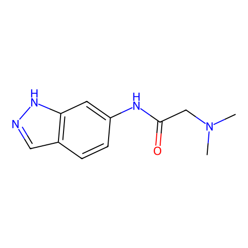 2-(dimethylamino)-N-(1H-indazol-6-yl)acetamide structure