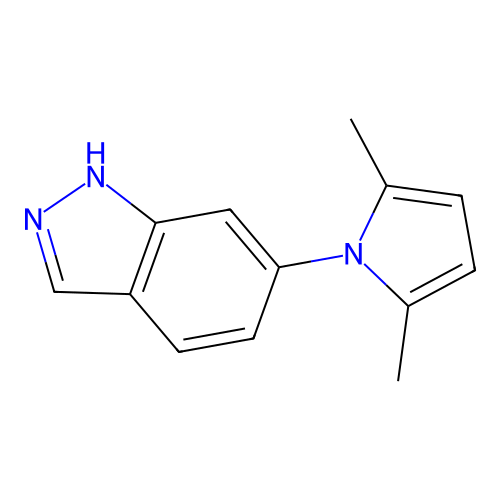 6-(2,5-dimethyl-1H-pyrrol-1-yl)-1H-indazole structure