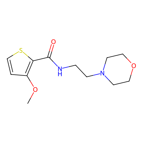 3-Methoxy-N-[2-(4-morpholinyl)ethyl]-2-thiophenecarboxamide structure