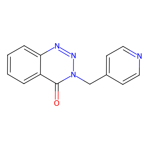 3-(Pyridin-4-ylmethyl)-1,2,3-benzotriazin-4-one structure