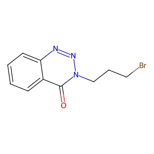3-(3-Bromopropyl)-1,2,3-benzotriazin-4-one structure