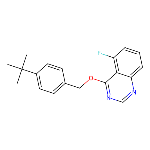4-[(4-Tert-butylphenyl)methoxy]-5-fluoroquinazoline structure