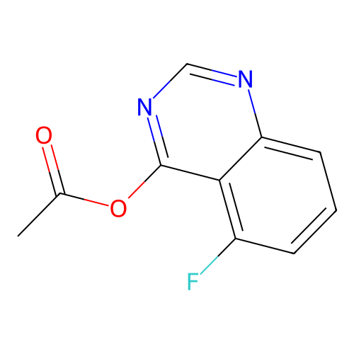 5-Fluoro-4-quinazolinyl acetate structure