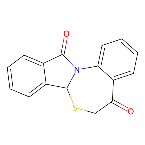 isoindolo[2,1-a][3,1]benzothiazepine-5,12(6H,7aH)-dione structure