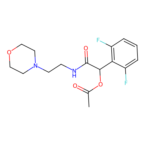 1-(2,6-Difluorophenyl)-2-[(2-morpholinoethyl)amino]-2-oxoethyl acetate structure