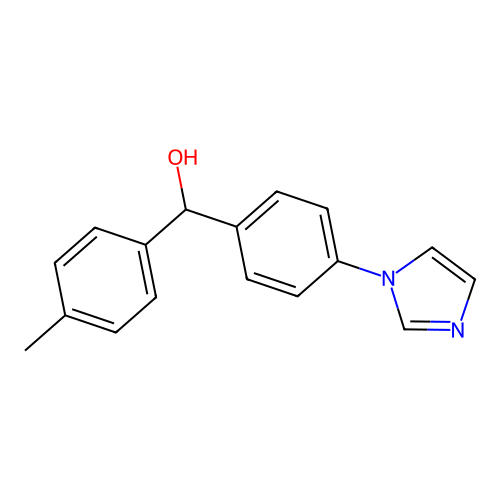 [4-(1H-imidazol-1-yl)phenyl](4-methylphenyl)methanol structure