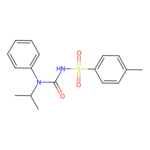 {[(Isopropylanilino)carbonyl]amino}(4-methylphenyl)dioxo-lambda~6~-sulfane structure