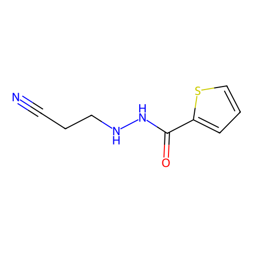 N'-(2-cyanoethyl)thiophene-2-carbohydrazide structure