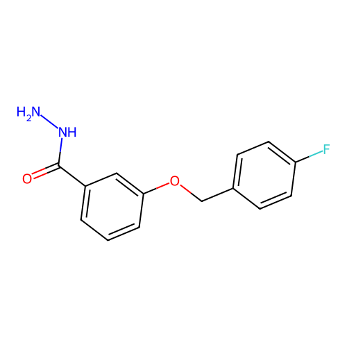 3-[(4-Fluorophenyl)methoxy]benzohydrazide structure