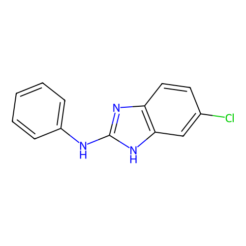 (5-chloro-1H-benzoimidazol-2-yl)-phenyl-amine structure