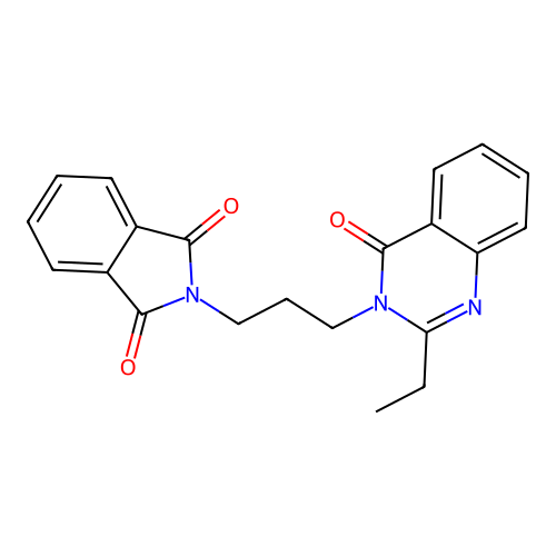2-[3-(2-Ethyl-4-oxoquinazolin-3-yl)propyl]isoindole-1,3-dione structure