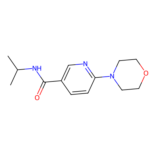 N-isopropyl-6-morpholinonicotinamide structure