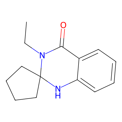 3-ethylspiro[1H-quinazoline-2,1'-cyclopentane]-4-one structure