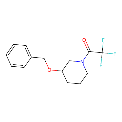 1-[3-(Benzyloxy)piperidino]-2,2,2-trifluoro-1-ethanone structure