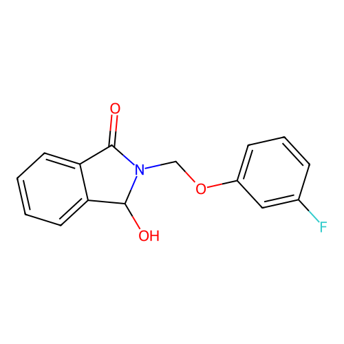 2-[(3-Fluorophenoxy)methyl]-3-hydroxy-1-isoindolinone structure