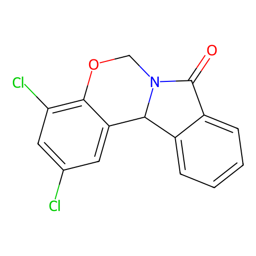 2,4-dichloroisoindolo[2,1-c][1,3]benzoxazin-8(12bH)-one structure