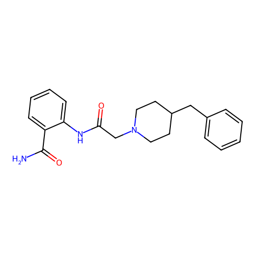 2-[2-(4-Benzylpiperidin-1-yl)acetamido]benzamide structure
