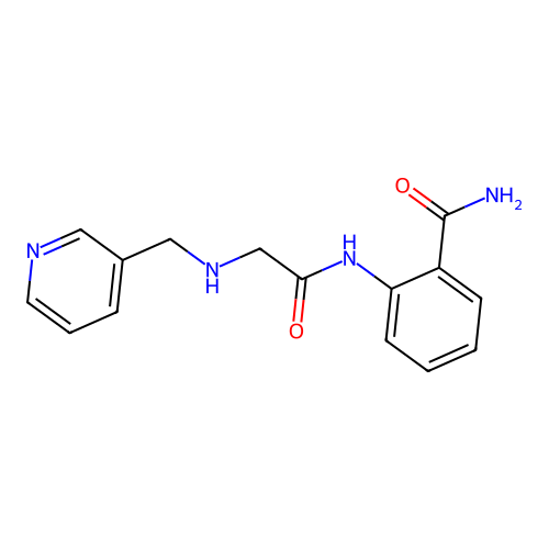 2-[[2-(Pyridin-3-ylmethylamino)acetyl]amino]benzamide structure