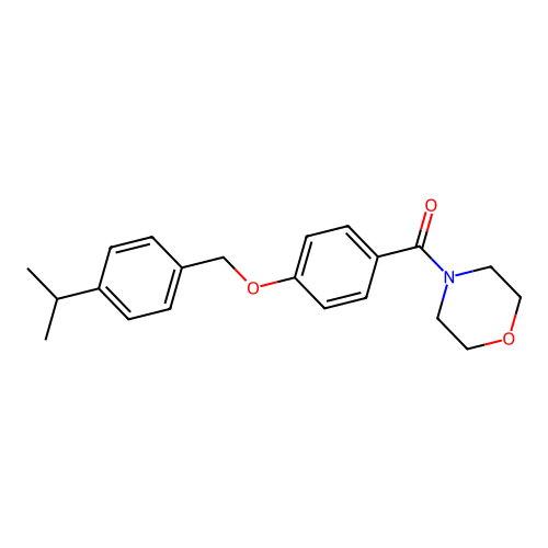 {4-[(4-Isopropylbenzyl)oxy]phenyl}(morpholino)methanone structure