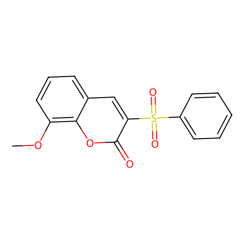 3-(Benzenesulfonyl)-8-methoxychromen-2-one structure