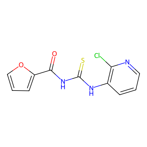 N-[(2-chloropyridin-3-yl)carbamothioyl]furan-2-carboxamide structure