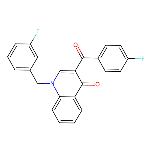 3-(4-Fluorobenzoyl)-1-[(3-fluorophenyl)methyl]-1,4-dihydroquinolin-4-one structure