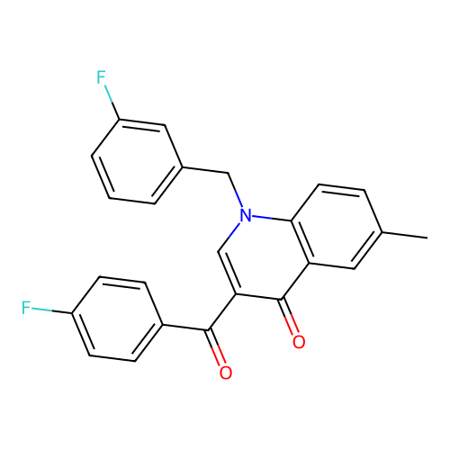 3-(4-Fluorobenzoyl)-1-[(3-fluorophenyl)methyl]-6-methylquinolin-4-one structure
