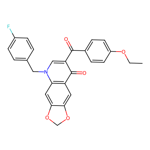 7-(4-Ethoxybenzoyl)-5-[(4-fluorophenyl)methyl]-[1,3]dioxolo[4,5-g]quinolin-8-one structure