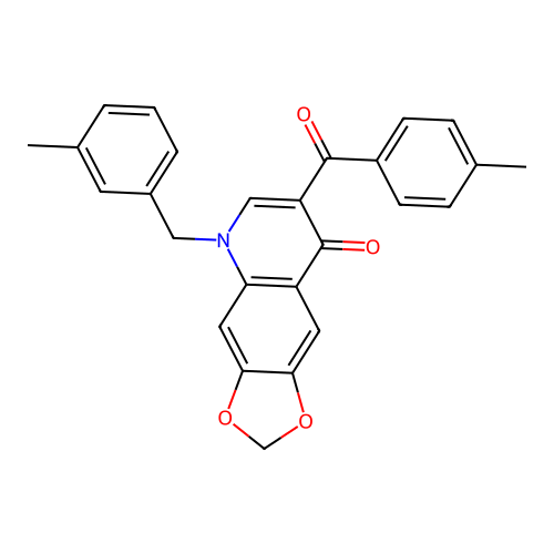 7-(4-Methylbenzoyl)-5-[(3-methylphenyl)methyl]-[1,3]dioxolo[4,5-g]quinolin-8-one structure