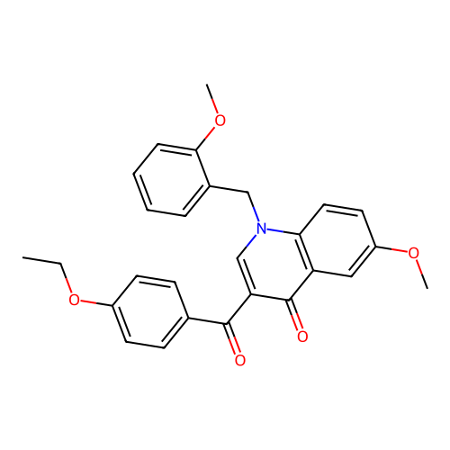 3-(4-Ethoxybenzoyl)-6-methoxy-1-[(2-methoxyphenyl)methyl]quinolin-4-one structure