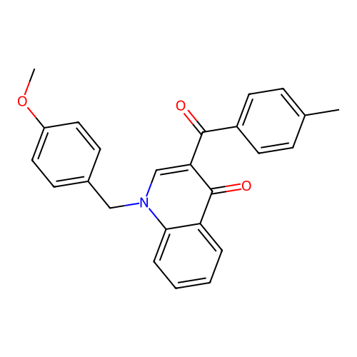 1-[(4-Methoxyphenyl)methyl]-3-(4-methylbenzoyl)-1,4-dihydroquinolin-4-one structure