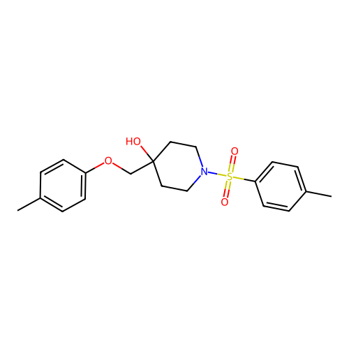 4-[(4-Methylphenoxy)methyl]-1-[(4-methylphenyl)sulfonyl]-4-piperidinol structure