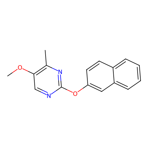 5-Methoxy-4-methyl-2-(2-naphthyloxy)pyrimidine structure