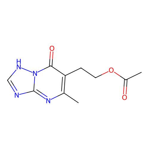 2-(5-Methyl-7-oxo-4,7-dihydro[1,2,4]triazolo[1,5-a]pyrimidin-6-yl)ethyl acetate structure