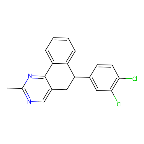 6-(3,4-Dichlorophenyl)-2-methyl-5,6-dihydrobenzo[h]quinazoline structure