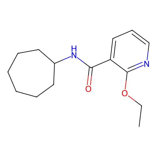 N-cycloheptyl-2-ethoxynicotinamide structure
