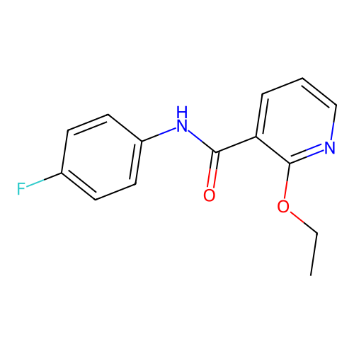 2-ethoxy-N-(4-fluorophenyl)pyridine-3-carboxamide structure