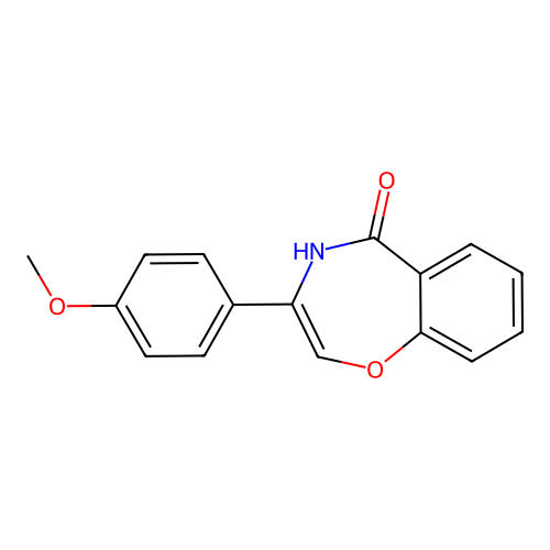 3-(4-methoxyphenyl)-1,4-benzoxazepin-5(4H)-one structure