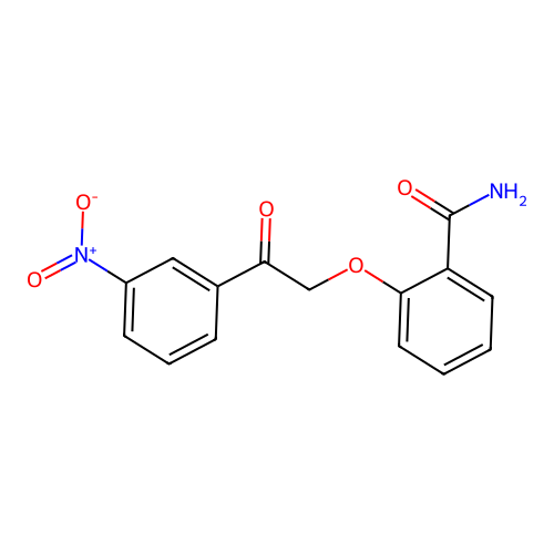 2-[2-(3-Nitrophenyl)-2-oxoethoxy]benzamide structure