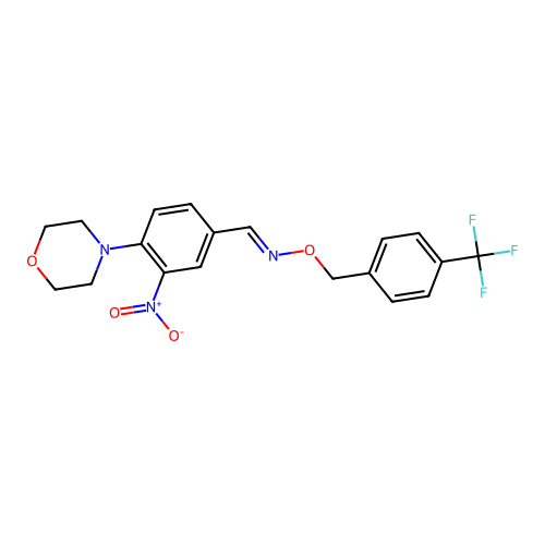 4-(4-Morpholinyl)-3-nitrobenzaldehyde O-[[4-(trifluoromethyl)phenyl]methyl]oxime structure